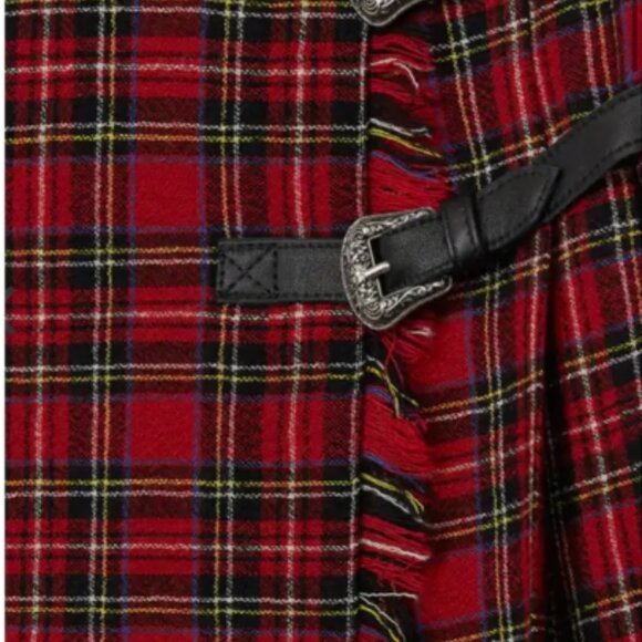 The Kooples Pleated Plaid Mini Skirt, Size - Picture 4 of 6
